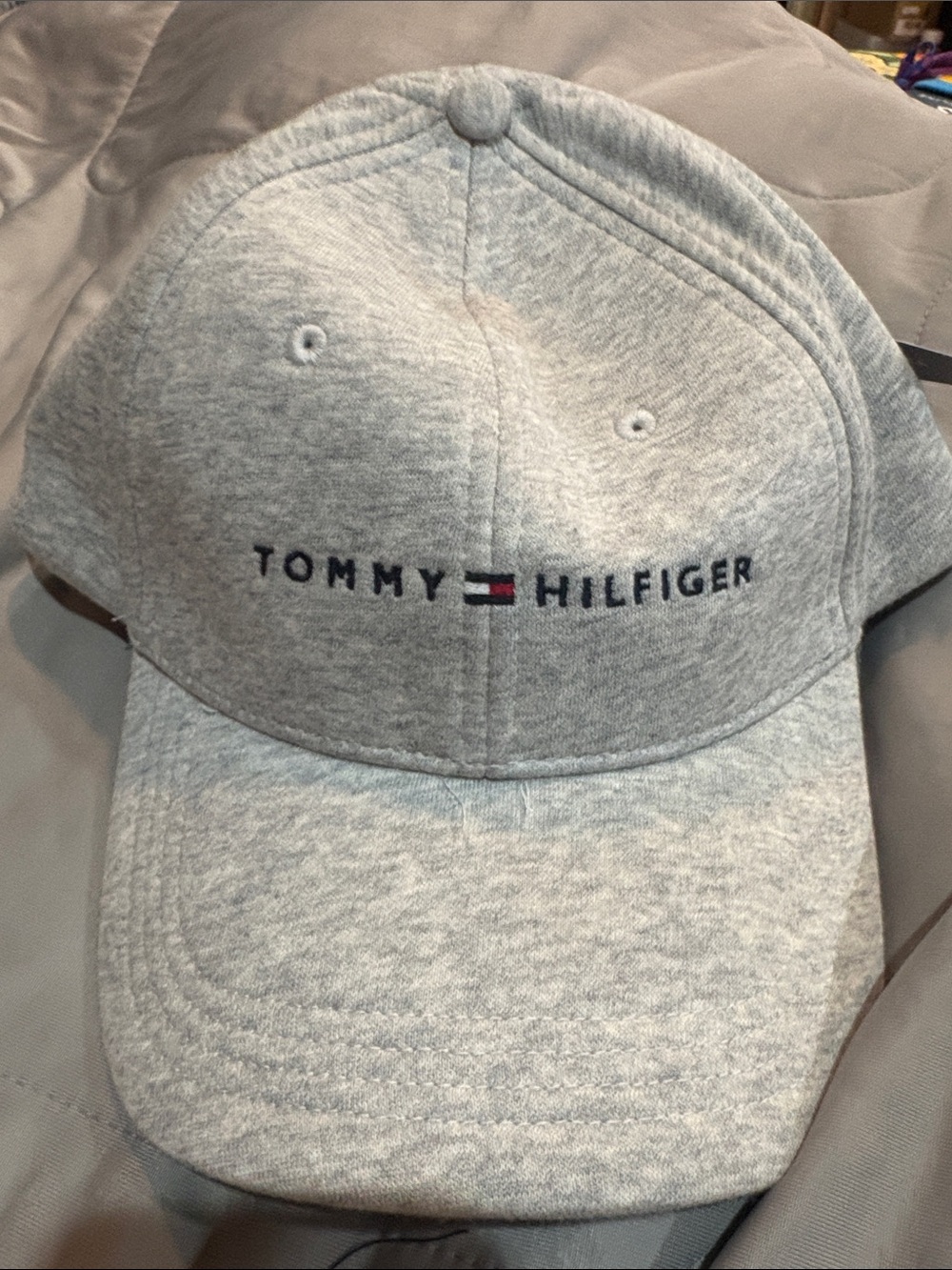 Tommy Hilfiger Heather Gray Logo Baseball Cap